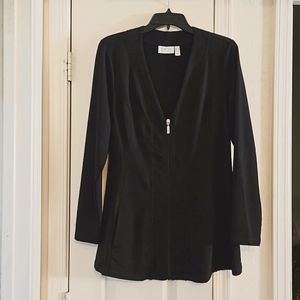 D & Co Active black zippered Light jacket